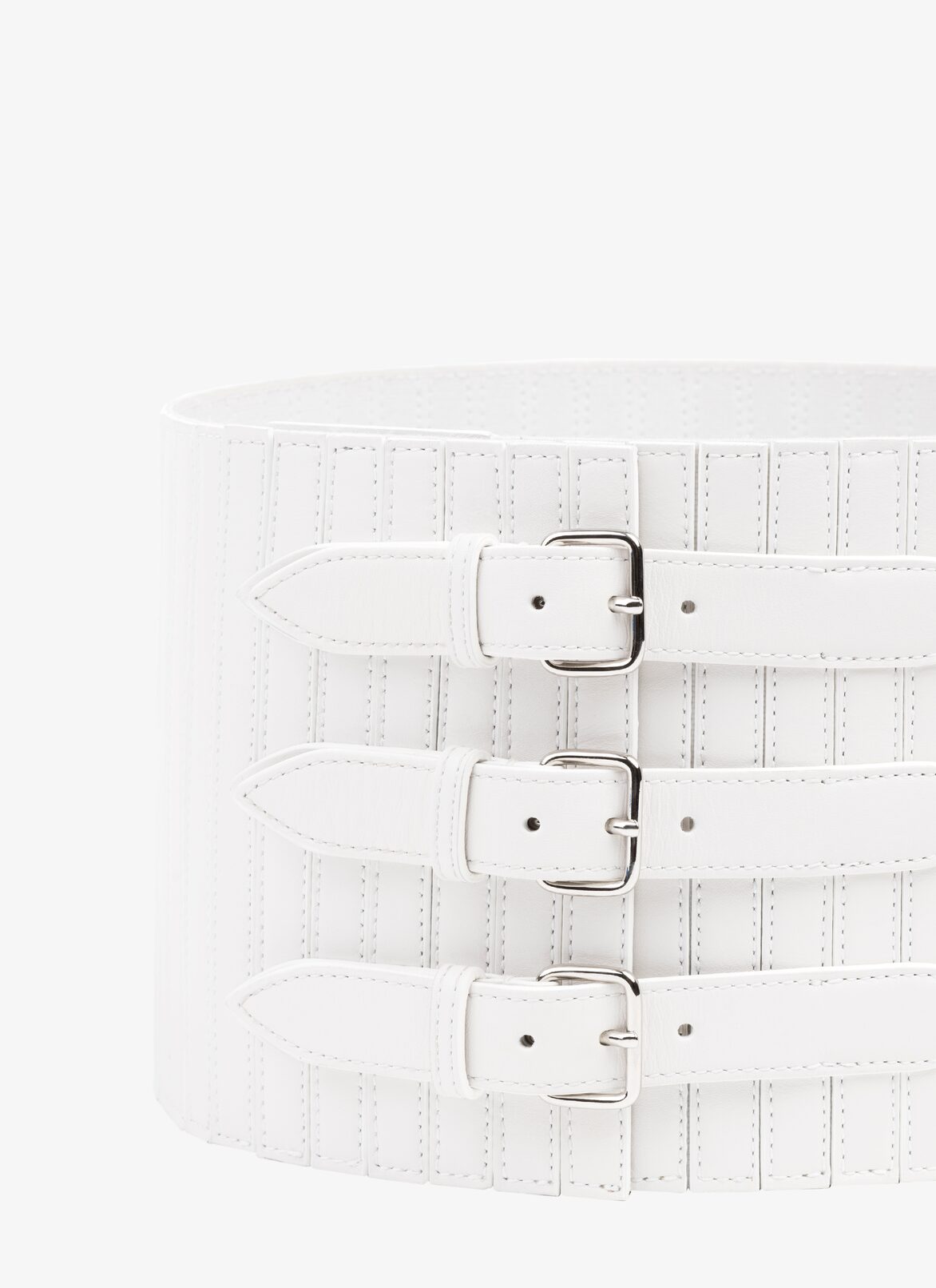 STRETCH CORSET BELT ALAÏA OPTIC WHITE STRETCH CORSET BELT